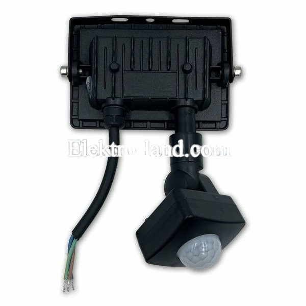 LED прожектор Biom 10W 6200К IP65 220V с датчиком движения S6-SMD-10-Slim+Sensor 